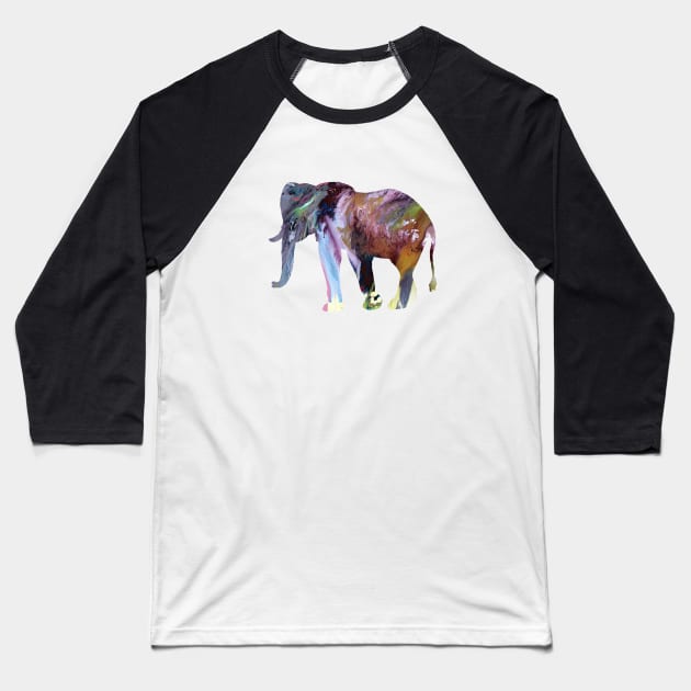 Elephant Baseball T-Shirt by BittenByErmines